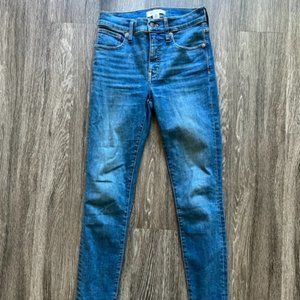 Madewell 9" Mid Rise Blue Skinny Jeans - Size 26